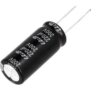 Condensador Electrolítico 220uF 200V 105º Ø16x35.5mm