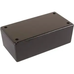 Caja de plástico 200x110x65mm negra
