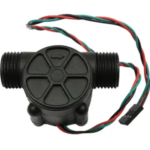 Sensor de flujo de agua 1-30L/min compatible con Arduino (5-12V DC) 1/2''