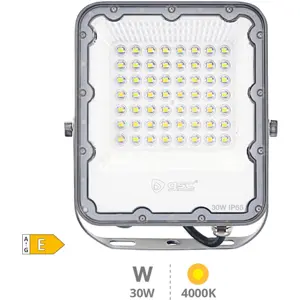 Proyector LED 230V 30W 4000K 2850Lm IP65 - gris