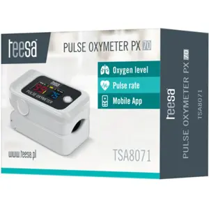 Oxímetro para medição de saturação de oxigénio (SpO²) e pulsação (bpm) com Bluetooth