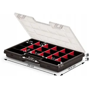Mala organizadora de 21 compartimentos - 290x195x35mm
