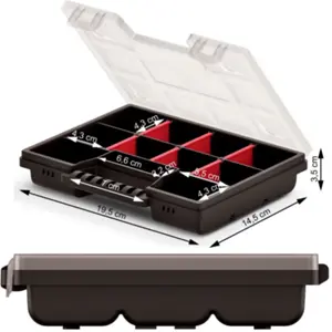 Mala organizadora de 11 compartimentos - 195x155x35mm