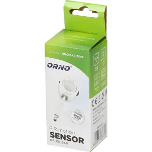 Sensor PIR de movimento crepuscular 120º para fitas LED 12-24V máx.60W