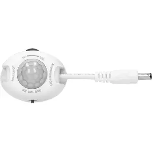 Sensor PIR de movimento crepuscular 120º para fitas LED 12-24V máx.60W