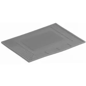 Tapete em silicone anti-estático para soldaduras 209x295mm - cinza