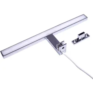 Aplique LED 230VAC 5W 6500K de espelho para WC - IP44 - 300mm