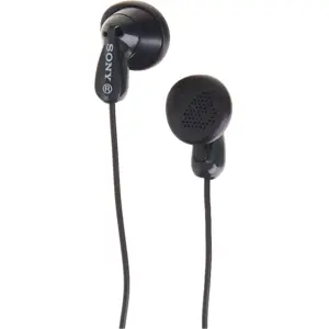 Auriculares earbuds estéreo c/ fio Jack 3.5mm - preto