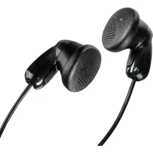 Auriculares earbuds estéreo c/ fio Jack 3.5mm - preto