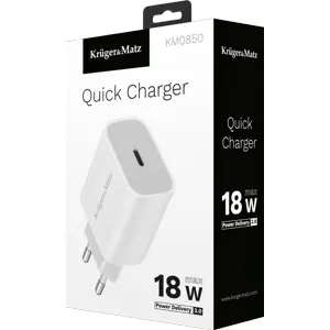 Carregador Quick Charge Power Delivery PD 3.0 USB-C 18W