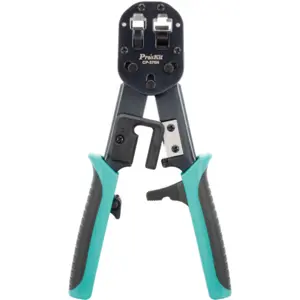 Alicate para cravar fichas RJ11/RJ12/RJ45 de tecnologia passante