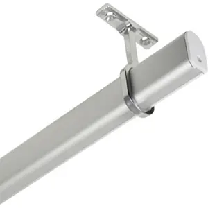 Perfil de aluminio para armario de ropa para tira de LED con difusor opaco - 2 metros