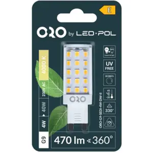 Lâmpada G9 LED 230V 4W 4000K 470lm
