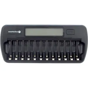 Carregador para 1-12 baterias AA e AAA com LCD