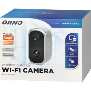 Câmara IP (Wi-Fi) 1080p 3.5mm IR 10m c/ bateria e sensor PIR (compat. c/ Tuya) - IP65