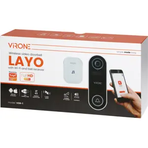 Campainha de vídeo inteligente WiFi 1080p (compatível c/ Tuya) sem fio a bateria - IP65
