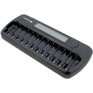 Carregador para 1-12 baterias AA e AAA com LCD