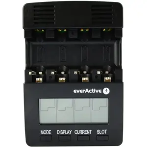 Carregador para 1-4 baterias de AA/AAA NiMH com LCD