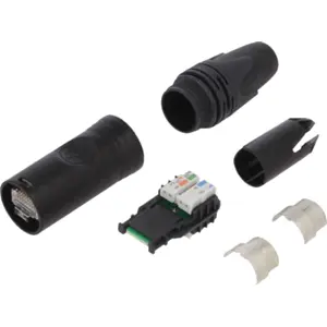 Ficha etherCON p/ cabo de rede CAT6a c/ RJ45 macho