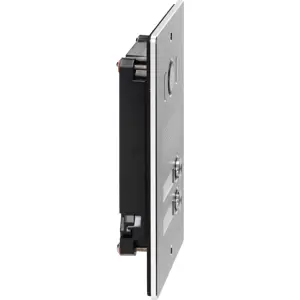 Videoporteiro de embutir com display de 7'' a cores e leitor RFID para 2 apartamentos (4 fios)