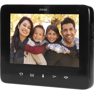 Videoporteiro de embutir com display de 7'' a cores e leitor RFID para 2 apartamentos (4 fios)