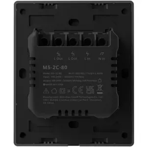 Interruptor duplo (2 Gang) Smart WiFi de encastrar - agrupável