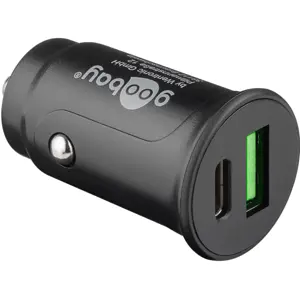 Cargador para mechero (12..24VDC) USB-A QC3.0 + USB-C PD 27W