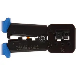 Alicate para cravar fichas RJ11 / RJ45 de tecnologia passante