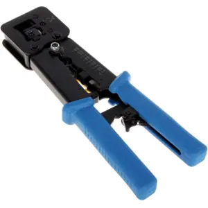 Alicate para cravar fichas RJ11 / RJ45 de tecnologia passante