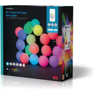 Luzes decorativas LED (bolas) Smart WiFi - 48 LEDs RGB - IP65 - 10.8m