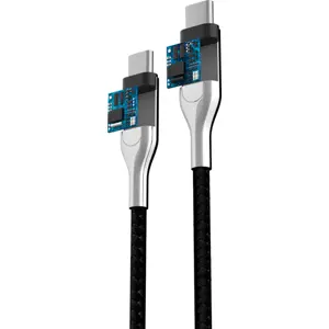 Cabo USB-C -> USB-C PD 60W 3.0A - preto - 1.5m