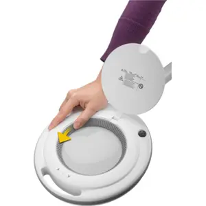 Candeeiro com lupa (3 dioptrias) com luz LED dimável 9W