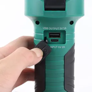 Lanterna de trabalho LED 1W+5W 600lm de 3 braços c/ powerbank 2200mAh