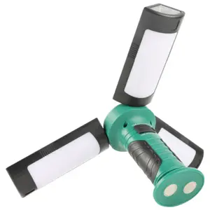 Lanterna de trabalho LED 1W+5W 600lm de 3 braços c/ powerbank 2200mAh