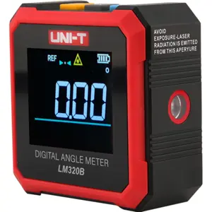Medidor de ângulos digital com 4 bases magnéticas e LASER