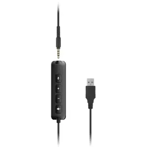 Auscultadores Headset Estéreo Digital c/ volume ajustável + Microfone (Jack 3.5mm + USB)