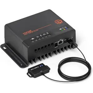 Controlador de carga solar MPPT (4 etapas) 12V / 24VDC 30A c/ módulo Bluetooth