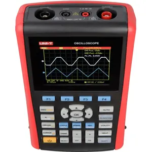 Osciloscópio portátil de 2 canais 25MHz 250MSa/s com funcionalidades de multímetro