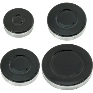 Conjunto completo de 4 espalhadores + queimadores de fogão (Ø100 / 75 / 75 / 55mm)