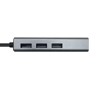 Adaptador USB 3.0 para RJ45 Gigabit Ethernet 10/100/1000 c/ HUB 3xUSB