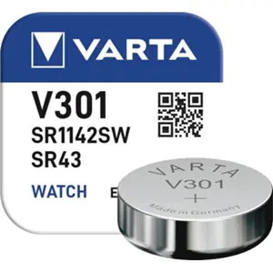 Pilha V301 / SR1142 / SR43 - 1,55V Óxido de Prata