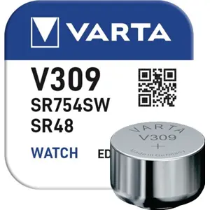Pilha V309 / SR754 / SR48 - 1,55V Óxido de Prata