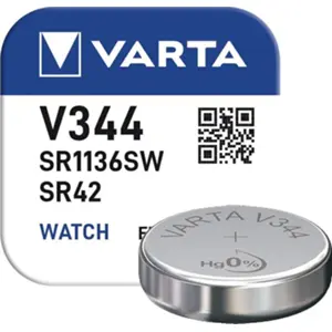 Pilha V344 / SR1136 / SR42 - 1,55V Óxido de Prata
