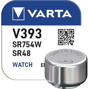 Pilha V393 / SR754 / SR48 / 309 - 1,55V Óxido de Prata
