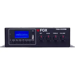 Amplificador / Misturador Stereo 2x50W 4Ω c/ Bluetooth, MP3 player e rádio FM/DAB