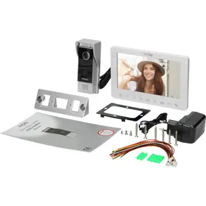 Kit Videoporteiro modular inteligente WiFi 1080p (compatível c/ Tuya) c/ monitor 7''