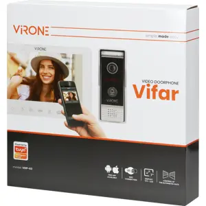 Kit Videoporteiro modular inteligente WiFi 1080p (compatível c/ Tuya) c/ monitor 7''
