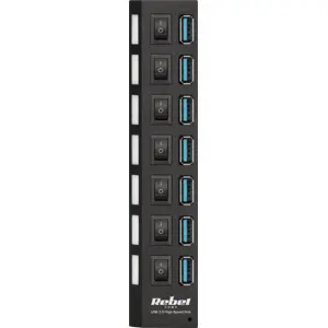 Hub USB 3.0 de 7 portas c/ interruptores + LED independentes