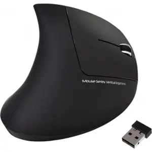 Rato ergonómico vertical 1600DPI BT s/ fio 2.4GHz - Rebeltec ERGO