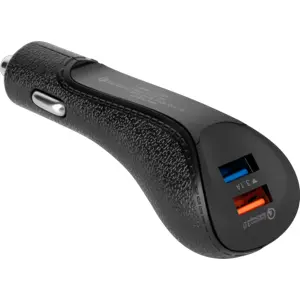 Cargador de mechero 12-24V 2xUSB c/ carga rápida QC3.0 15W